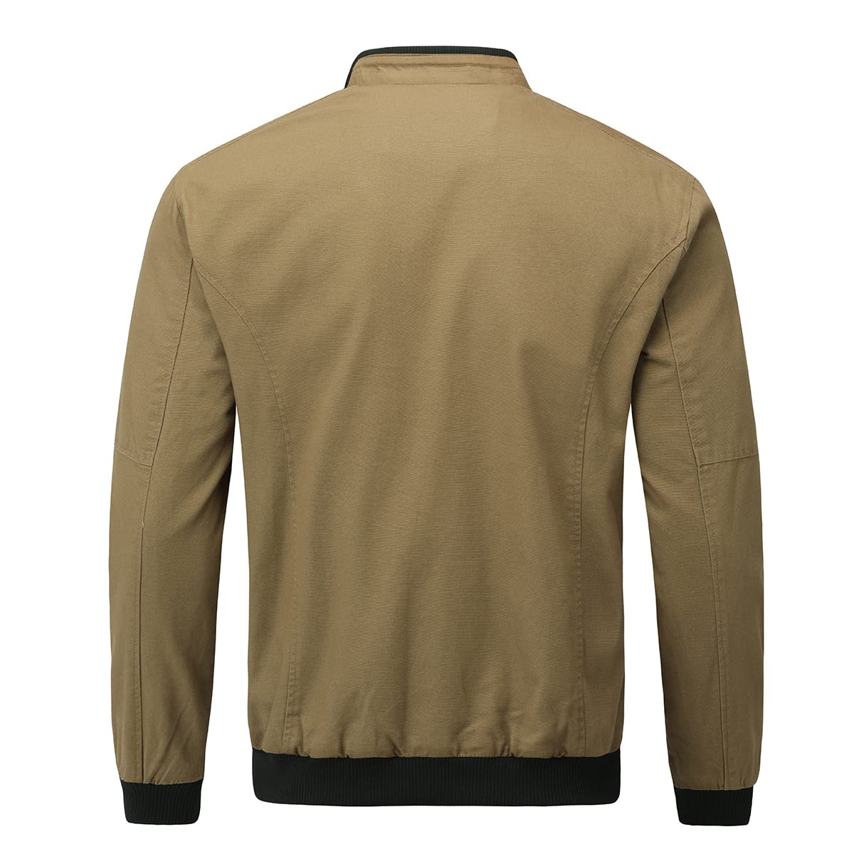 YOUTHUP Men's Jacket Casual Cotton Bomber Jacket Cargo Windbreaker Outwear
