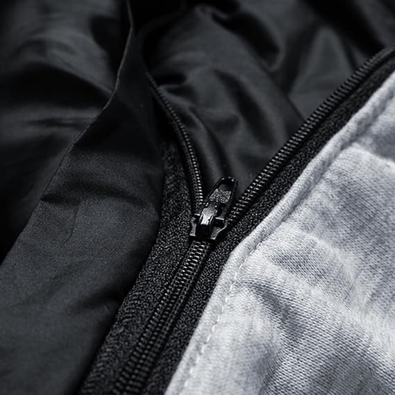 YOUTHUP Men's Sleeveless Quilted Down Jacket, Lightweight Color Hooded Vest, Thick Coats for Winter.