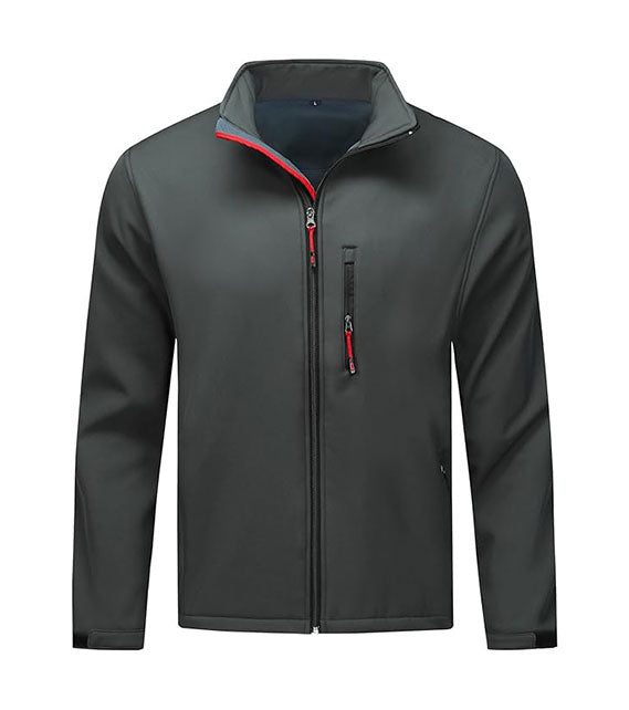 YOUTHUP Men's Jackets Micro Fleece Casual Windproof Jacket Outdoor Waterproof Windbreaker Full Zip Outwear