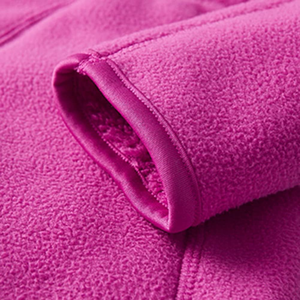 YOUTHUP Womens Fleece Jacket Ladies Lightweight Reversible Full Zip Jacket Soft Outwear