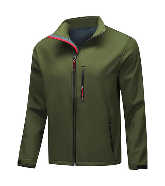 YOUTHUP Men's Jackets Micro Fleece Casual Windproof Jacket Outdoor Waterproof Windbreaker Full Zip Outwear