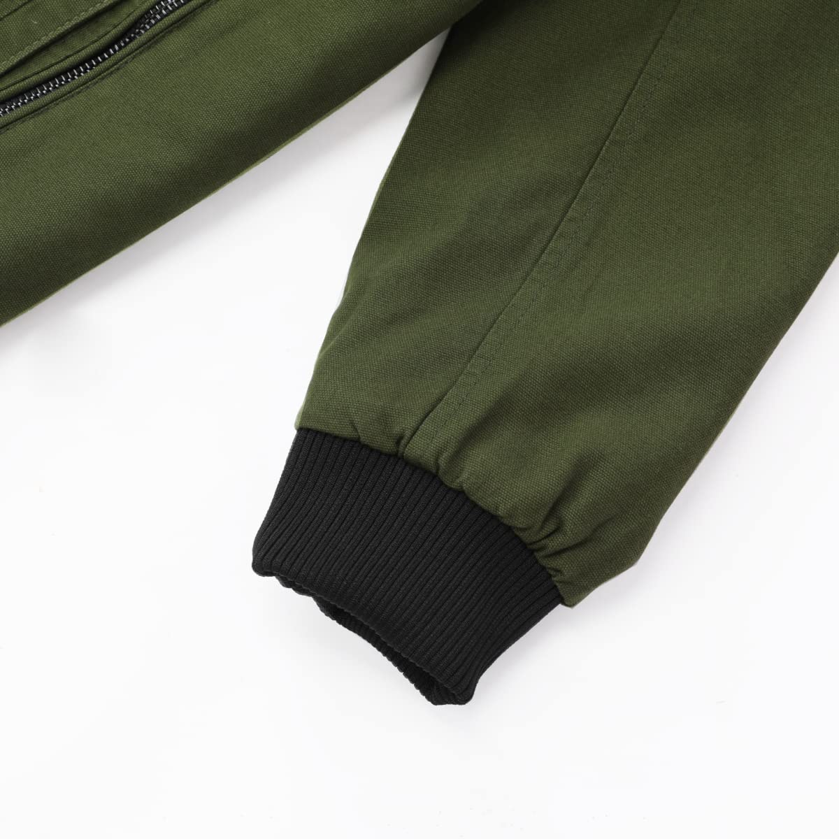 YOUTHUP Mens Bomber Jacket Micro Fleece Lined Spring Casual Cargo Windbreaker Jacket