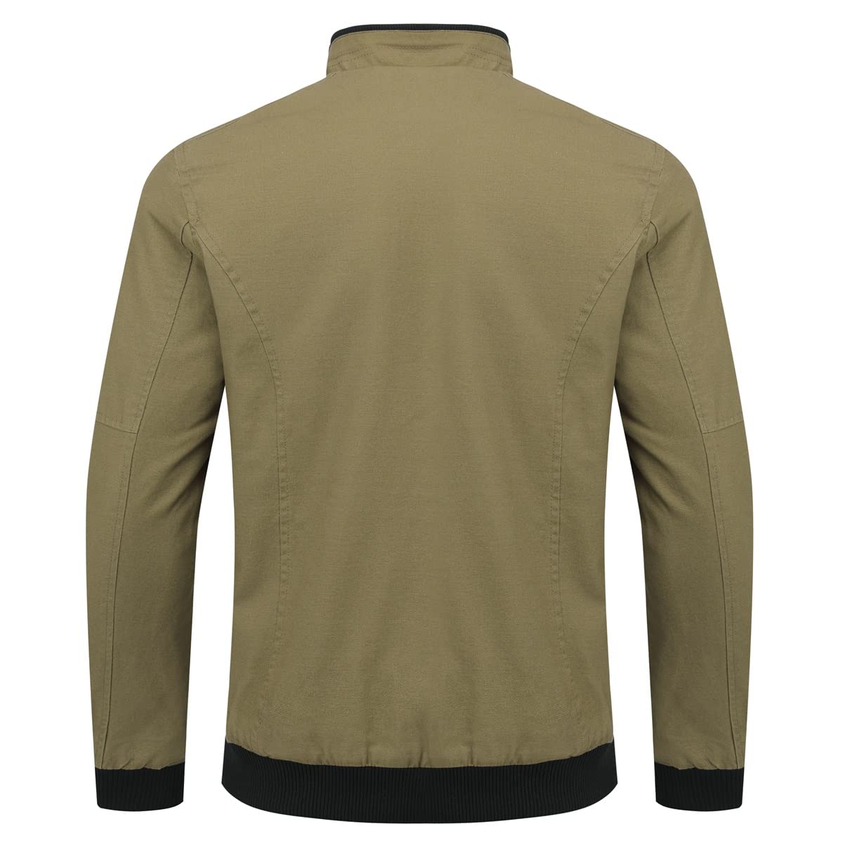 YOUTHUP Mens Bomber Jacket Micro Fleece Lined Spring Casual Cargo Windbreaker Jacket
