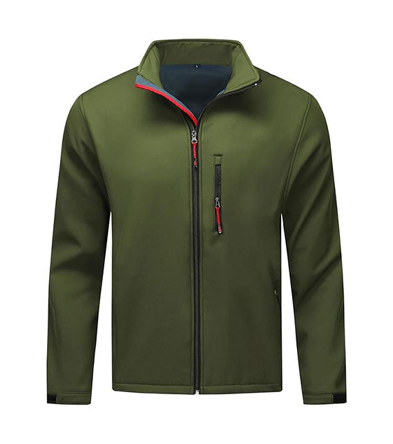YOUTHUP Men's Jackets Micro Fleece Casual Windproof Jacket Outdoor Waterproof Windbreaker Full Zip Outwear