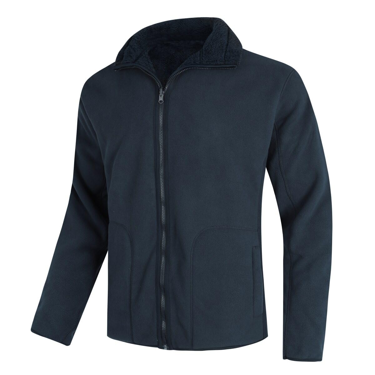 YOUHUP Men's Winter Jacket Micro Fleece Reversible Jacket