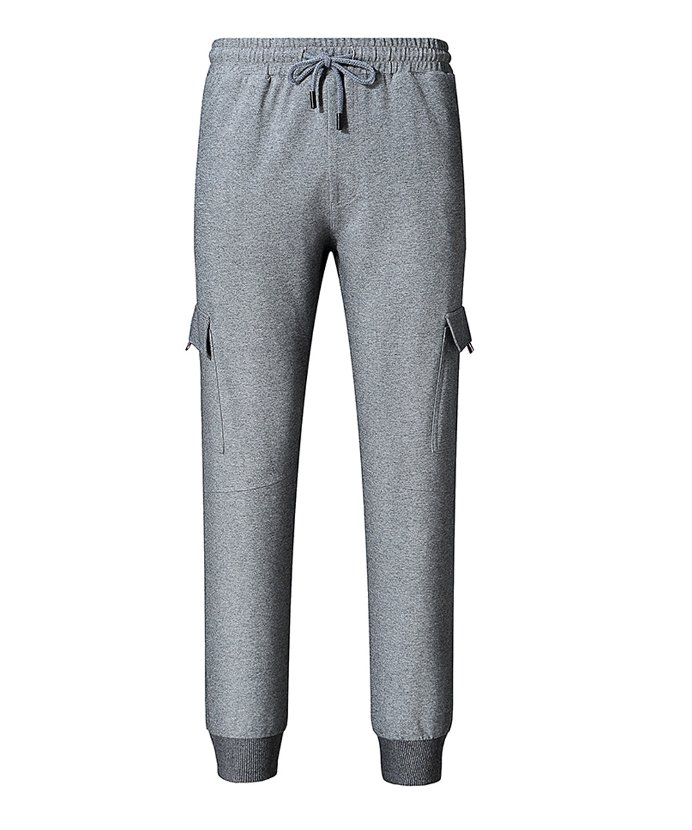 Men's multi pocket sports casual pants gray