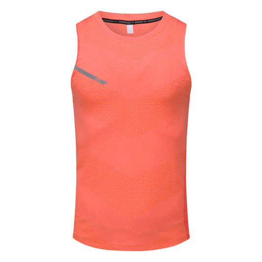 Men's solid color reflective quick drying vest orange