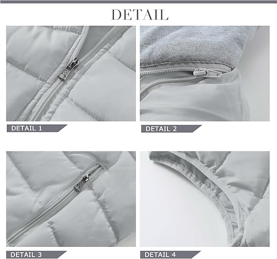 YOUTHUP Men's Sleeveless Quilted Down Jacket, Lightweight Color Hooded Vest, Thick Coats for Winter.