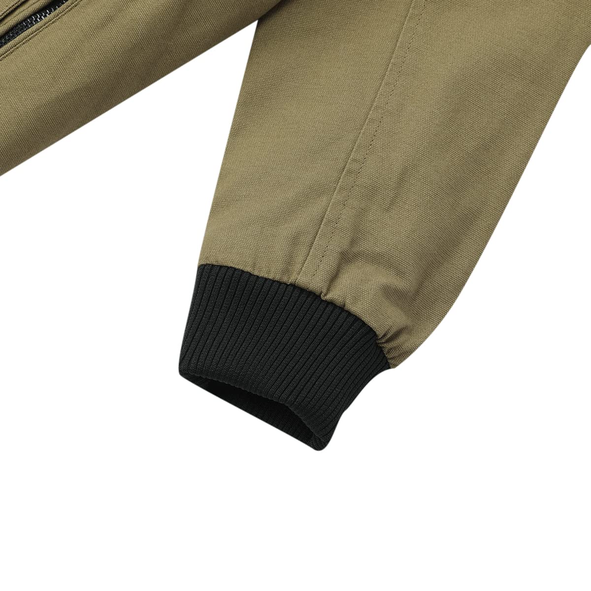 YOUTHUP Mens Bomber Jacket Micro Fleece Lined Spring Casual Cargo Windbreaker Jacket