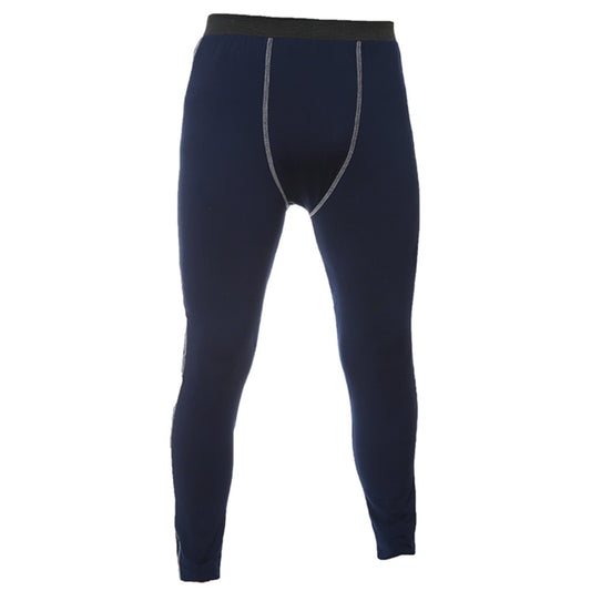 Men's line quick drying sports pants navy blue