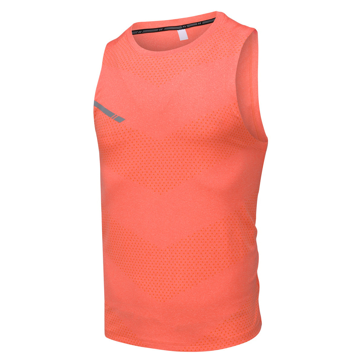 Men's solid color reflective quick drying vest orange