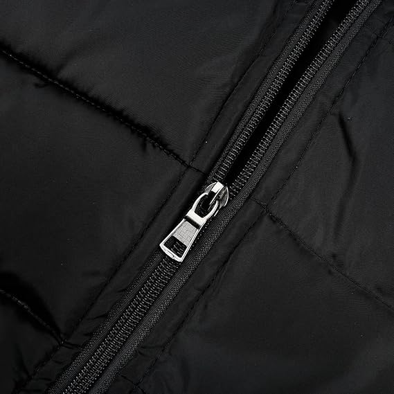 YOUTHUP Men's Sleeveless Quilted Down Jacket, Lightweight Color Hooded Vest, Thick Coats for Winter.