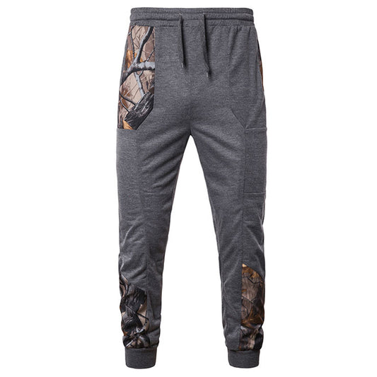 Men's drawstring sports casual pants dark gray