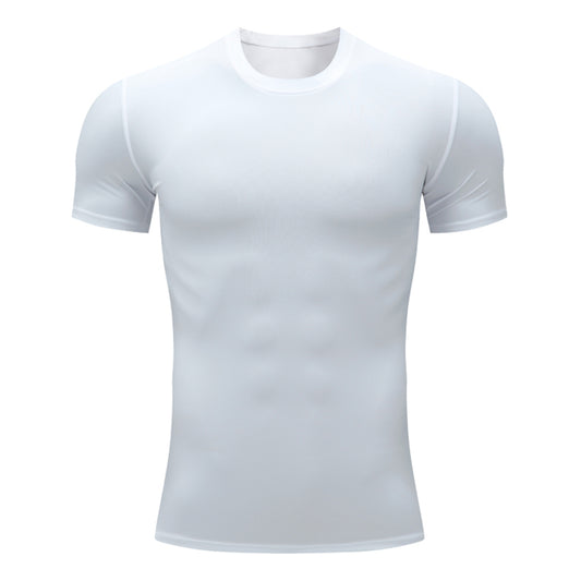 Men's Stretch Sweat-Absorbent Short Sleeve T-Shirt 27 Gray