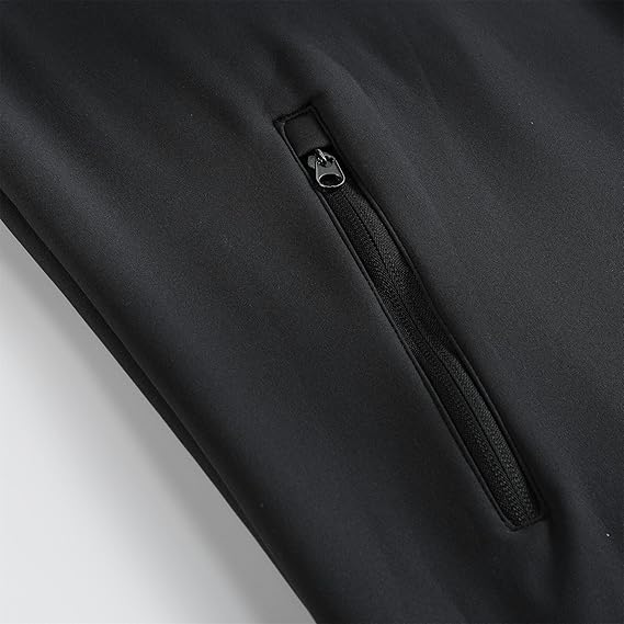 YOUTHUP Men's Jackets Micro Fleece Casual Windproof Jacket Outdoor Waterproof Windbreaker Full Zip Outwear