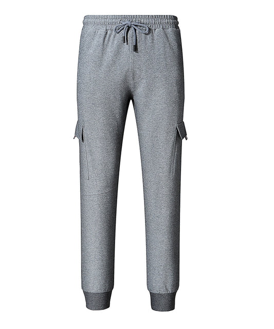 Men's multi pocket sports casual pants gray