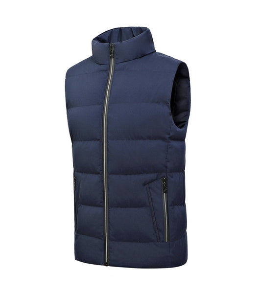 YOUTHUP Men's Sleeveless Down Jacket, Ultra Lightweight Vest, Parka Coat with Zip.