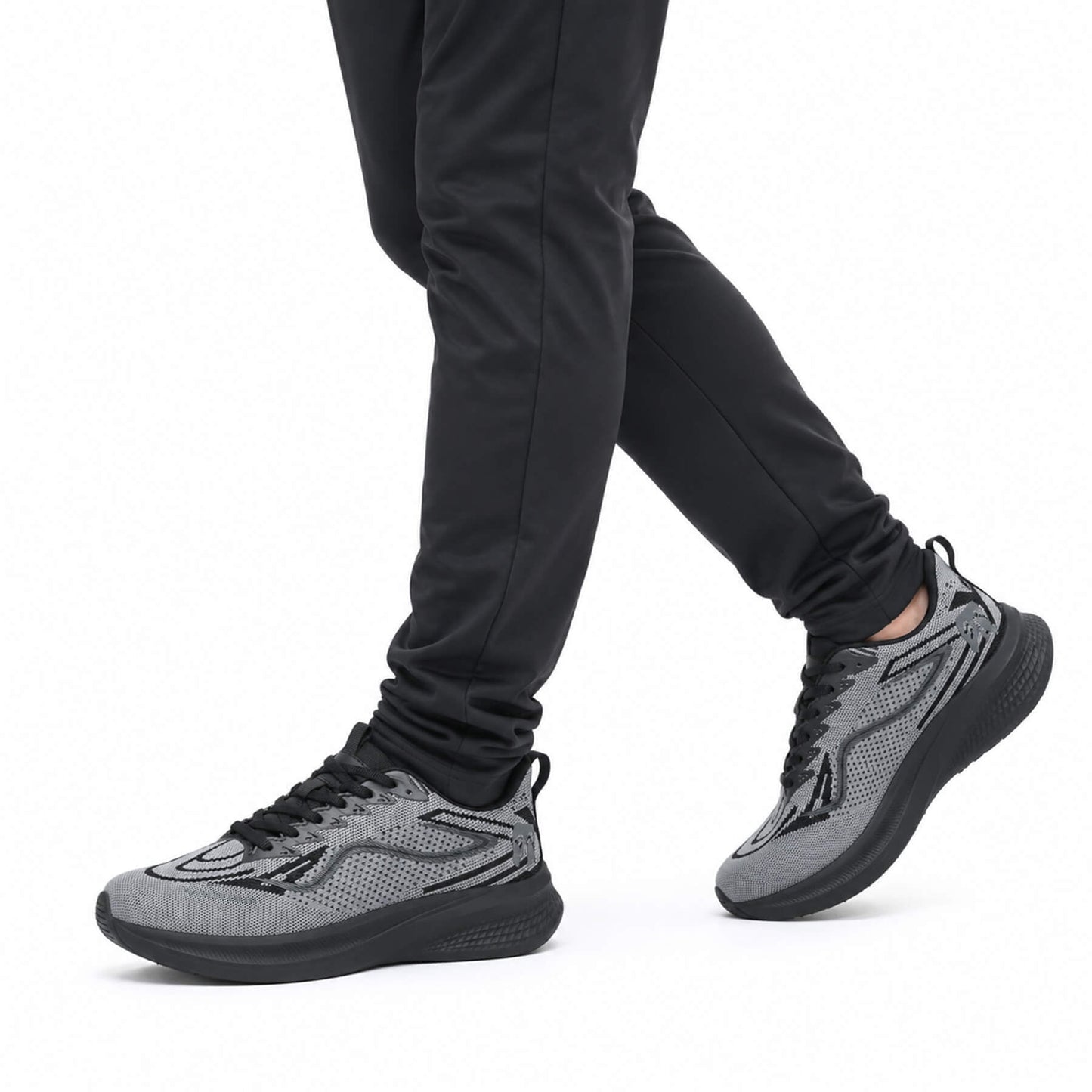 YOUTHUP Men's Running Shoes Breathable Mesh Walking Sneakers Lightweight Athletic Workout Casual