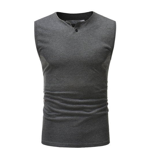Men's sleeveless vest dark grey