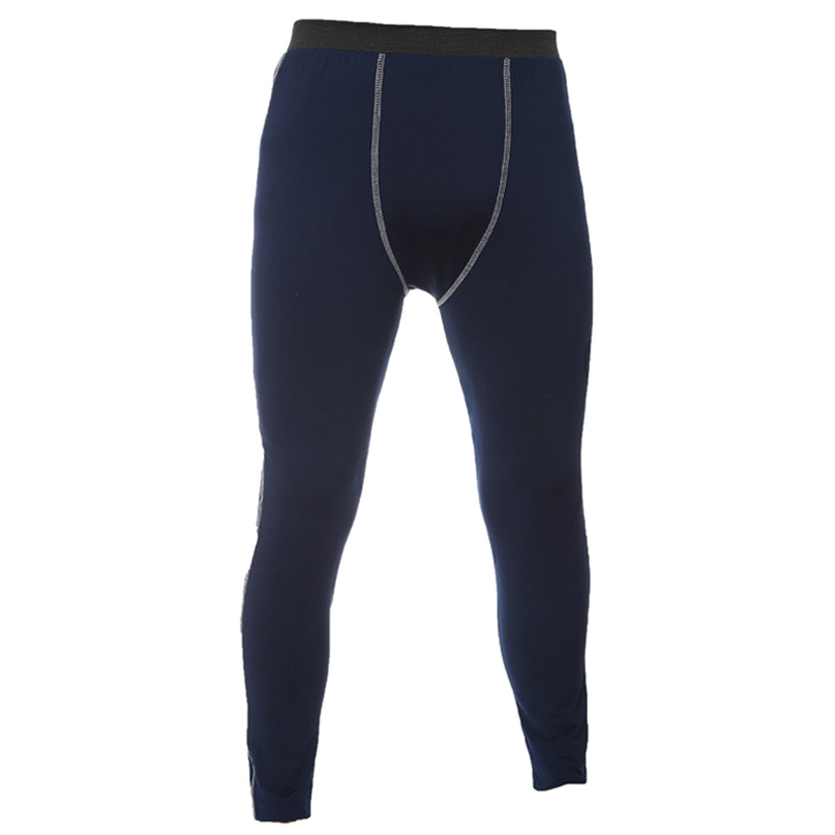 Men's line quick drying sports pants navy blue