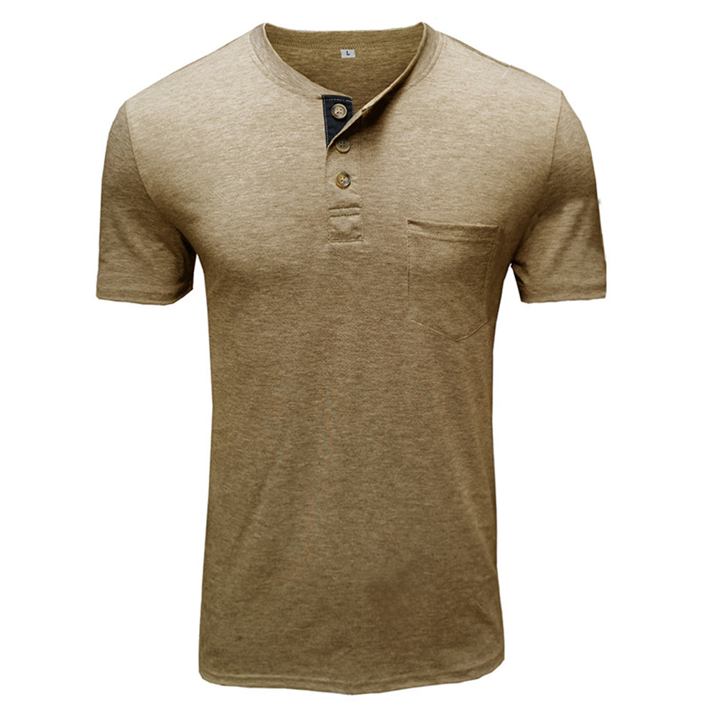 Men's Solid Color Short Sleeve T-Shirt White