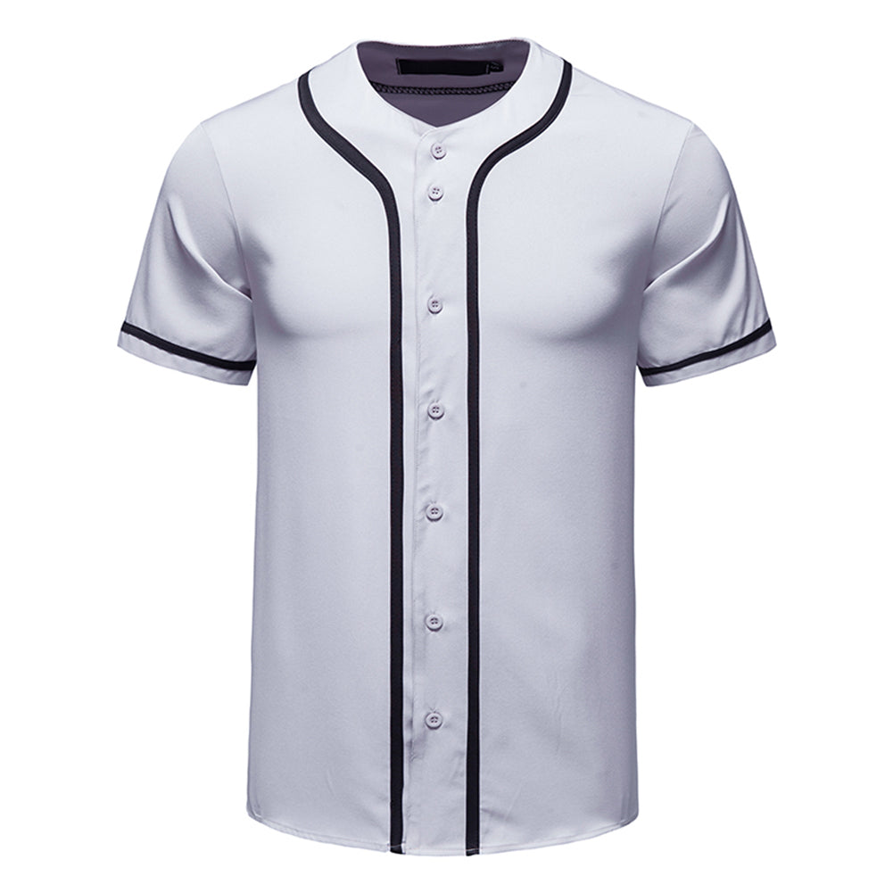 Men's casual sports short-sleeved T-shirt white