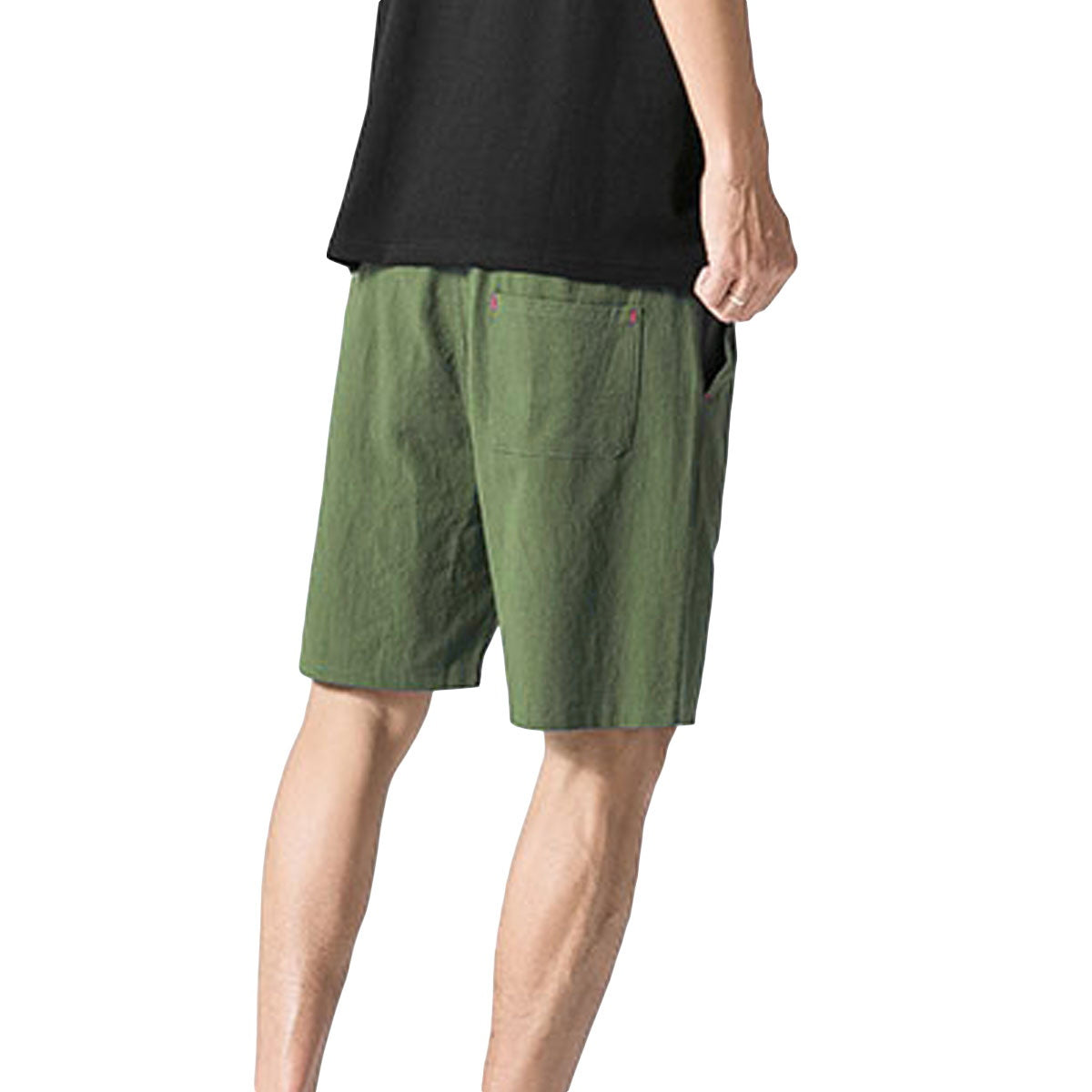 Men's casual pants in dark green