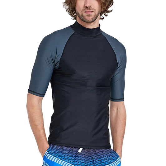 Men's diving suit with round neck and slim mid-sleeve