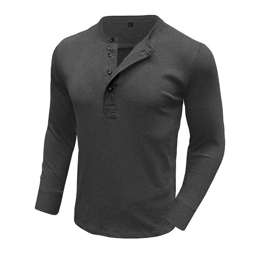 Men's Slim T-shirt with round neck and deep gray