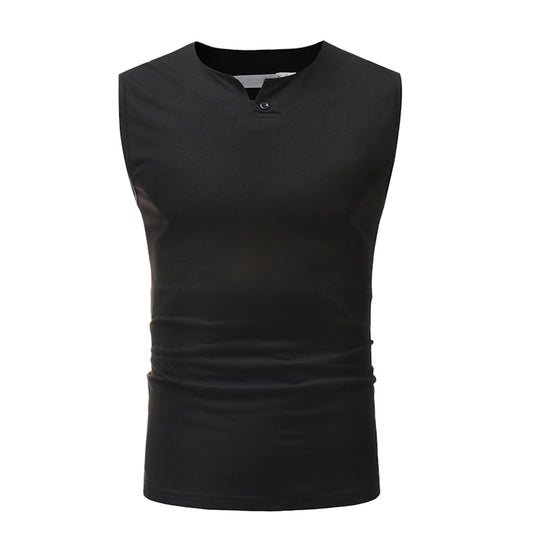 Men's sleeveless vest black