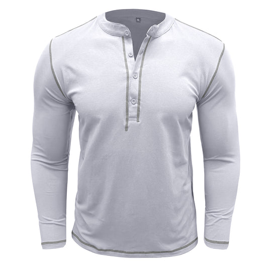 Men's solid round neck slim fit T-shirt white