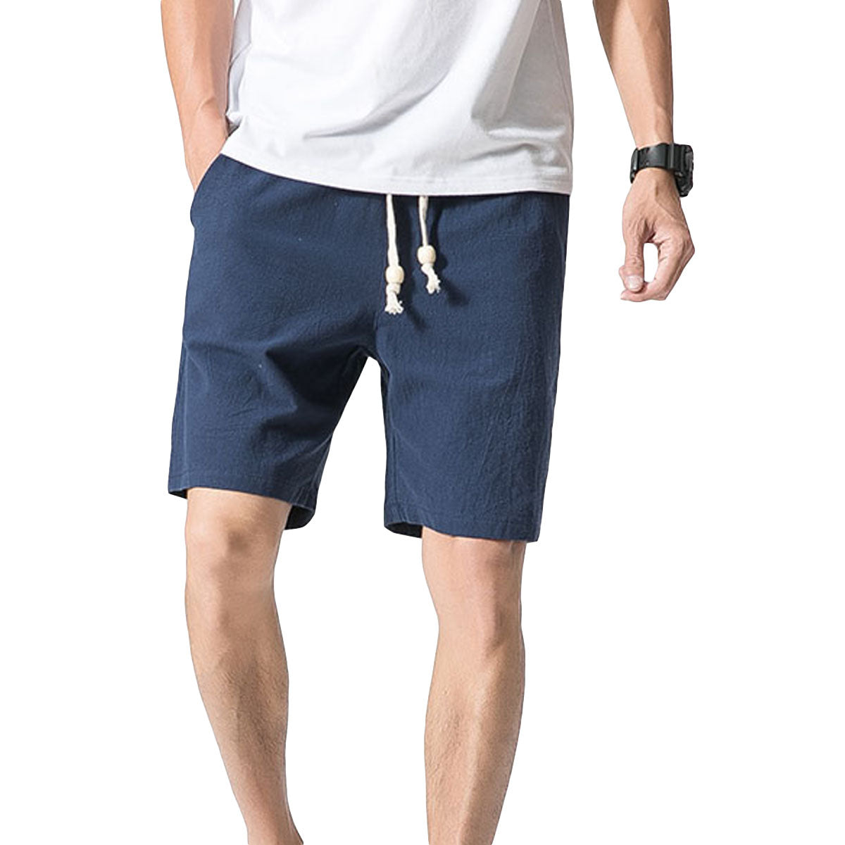 Men's casual pants in blue