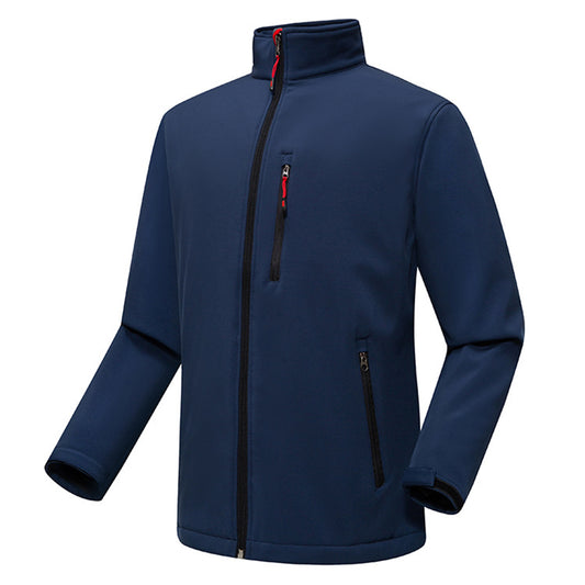 YOUTHUP Men's Jackets Micro Fleece Casual Windproof Jacket Outdoor Waterproof Windbreaker Full Zip Outwear